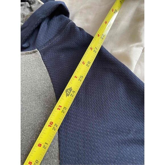 Antigua Men's Cannon Sweatshirt Size Large Gray/Navy Blue - Picture 6 of 8